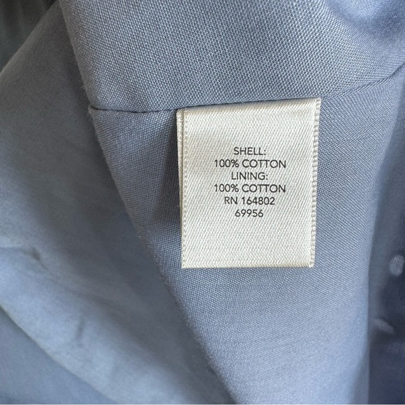 Christopher & Banks NWT Denim Chambray Eyelet Modest Midi Sleeveless Dress Med - Picture 12 of 13